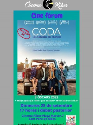 Coda  “Jornades Inclusives” (Cinema Ribes)